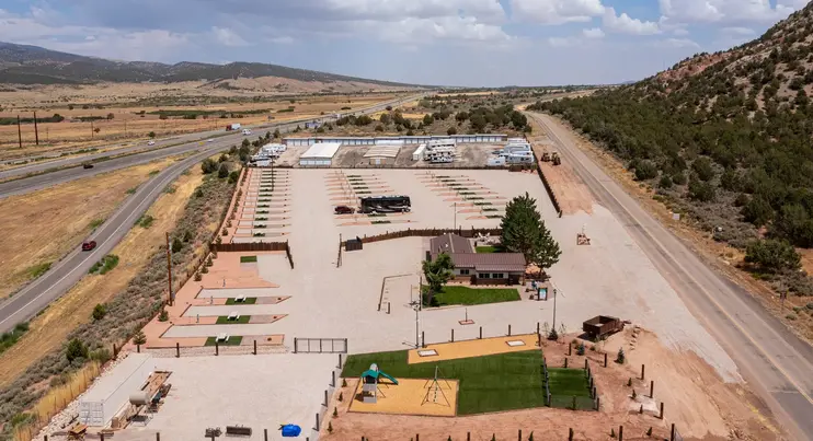 Orchards at Kolob aerial view