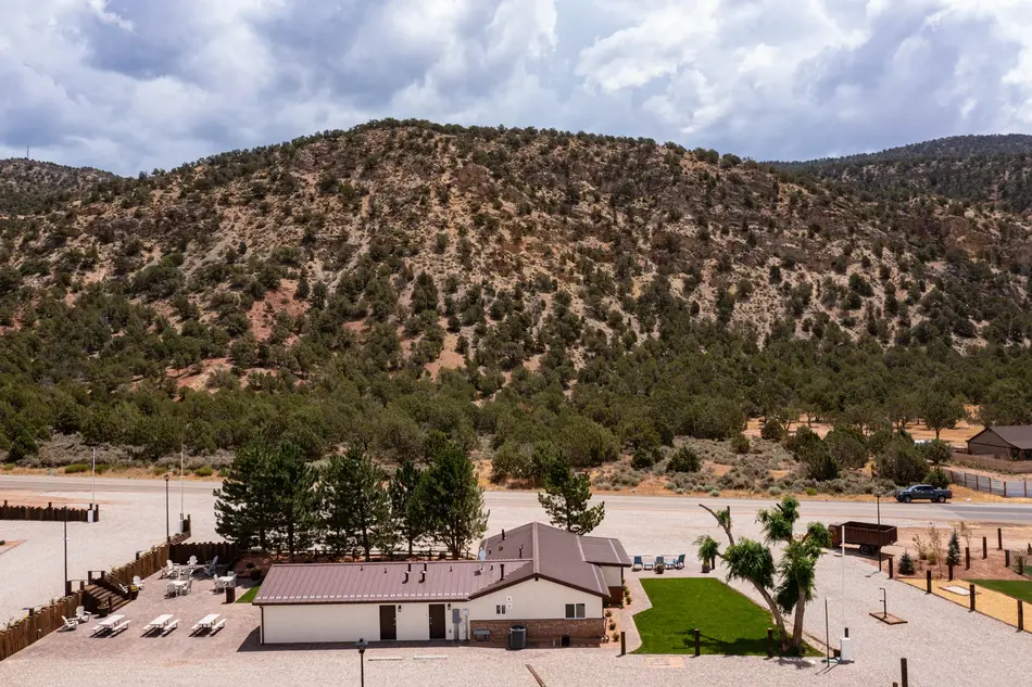 Aerial view of Orchards at Kolob main office